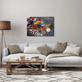 Üveg kép - Fűszerek (70x50 cm)
