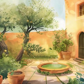 Poszter 80x80cm Napsütéses nap