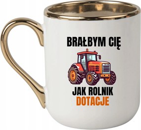 Bögre Elegáns Fehér Arany Rant Vicces Ajándék Elfogadnám, Mint Egy Farmer