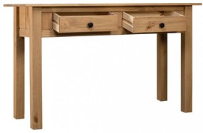 tömör fenyőfa panama konzolasztal 110 x 40 x 72 cm