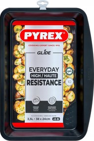 Tepszi Pyrex Glide téglalap alakú 38x24 cm (külső méret 41x29 cm)
