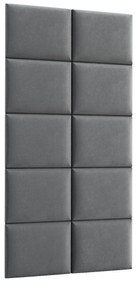 Kárpitozott panel szett 10 db. Quadra 100x200 cm (szürke). 1051976