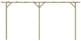 Fa kerti pergola 410 x 40 x 203 cm