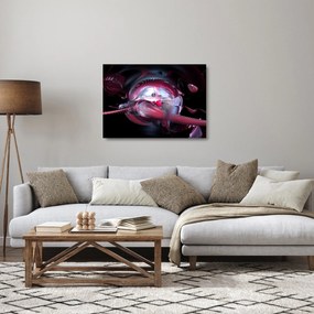 Kép - Absztrakciók, űrférgek (üvegen) (70x50 cm)