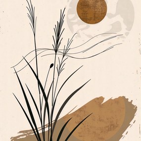 Poszter 60x60cm Sivatagi naplemente