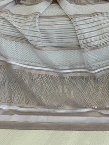 Kész függöny barna-csíkos mintás 300x250 cm