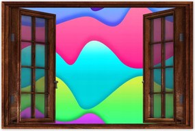 Plakátok 120x80 Rainbow Mountains NibyLandia