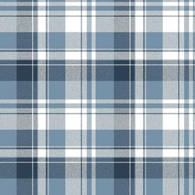 Parato Cristiana Masi Blooming Garden 11 Tartan kék kockás vlies tapéta – 8387