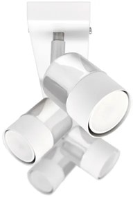 LED Spotlámpa TUBSSON 4xGU10/4,8W/230V fehér/fényes króm
