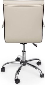 Szürkésbarna bőrutánzat irodai szék Perth – Yes Everyday