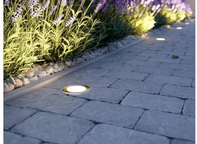 Lámpa Kerti lámpatest BETA-O (kör), max.50 W, GU10, IP67, AC220-240V, 50/60Hz, inox