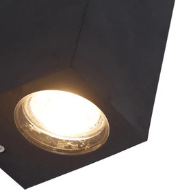 Okos fali lámpa fekete műanyagból, 2 Wifi GU10-zel - Baleno