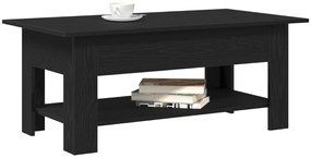 Fekete Tölgy Kávézóasztal 102x55x42 cm Műszaki Fa