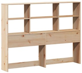 tömör fenyőfa fejtámla tárolóval 135 cm