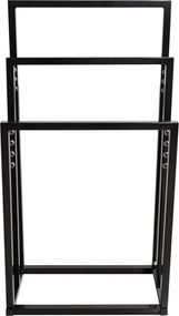 Tutumi Tutumi, 3 karos fém törülközőtartó 600x260x1000 mm 391840, fekete matt, HOM-01003