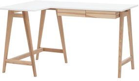 Íróasztal fehér asztallappal 85x135 cm Luka – Ragaba