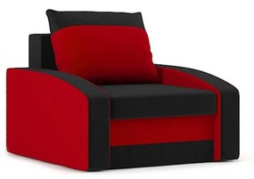 HEWLET fotel Fekete /piros