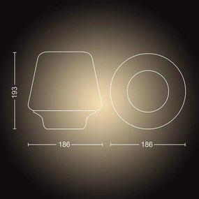 Philips 40801/30/P6 - Hue WELLNESS LED dimmelhető lámpa 1xE27/8,5W/230V + DO