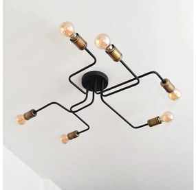 LED Felületre szerelhető csillár TUBE 6xE27/15W/230V