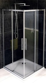 Polysan Altis Line zuhanykabin 100x100 cm négyzet króm fényes/átlátszó üveg AL1510C