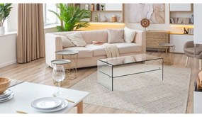 Üveg dohányzóasztal 50x100 cm Cristal Evo – Tomasucci