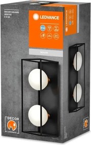 Ledvance - Kültéri fali lámpatest DECOR SQUARE 2xG9/28W/230V IP44