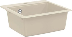 vidaXL Mosogató Bézs 470 x 440 mm Gránit