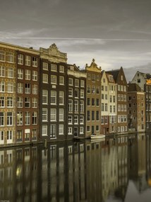 Poszter 30x40cm Házak a csatorna mentén, Assaf Frank