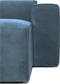 Kék kordbársony kanapé modul (jobb oldali) Sting – Scandic