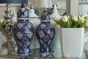 TĂĄrolĂł Doboz white&blue KerĂĄmia VĂĄza Ginger M