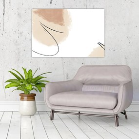 Kép - Fehér absztrakció (90x60 cm)