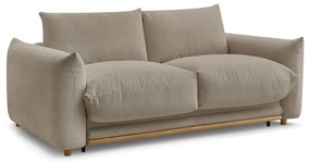 Bézs kinyitható kanapé 214 cm Ernest – Bobochic Paris