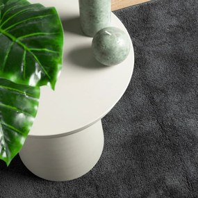 OVIEDO antracitszürke rövid szálú szőnyeg 120 x 120 cm