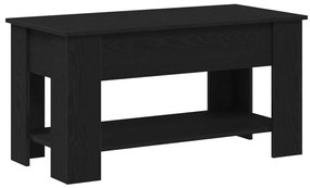 Fekete Tölgy Kávézóasztal - 101x49x52 cm Műanyagból készült