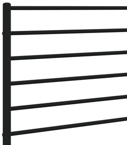 fekete fém fejtámla 135 cm