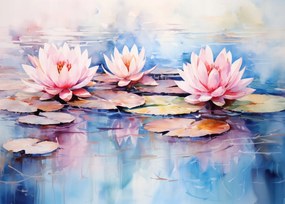 Poszter 70x50cm Csendes tükröződések