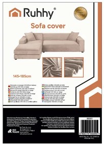Ruhhy 26031 beige sofa cover 145-185cm