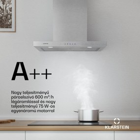 Klarstein Limelight 60, páraelszívó, 60 cm, fali páraelszívó, 600 m³/ó