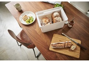 Tower fehér kenyértartó bambuszfedéllel - Yamazaki