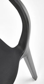 K-491 karfás kerti szék fekete