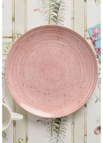 Rózsaszín porcelán 18 részes étkészlet Tognana Pepper Rosa