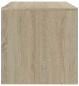 sonoma tölgy színű szerelt fa TV-szekrény 120 x 40 x 40 cm