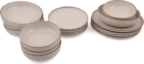 16 részes porcelán étkészlet fahéj
