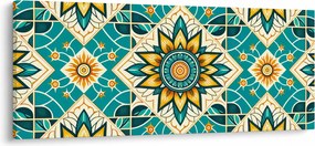 Kép - Türkiz minta (120x50 cm)