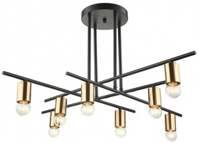 ITALUX MDM3658-8-BK-BRO NORMANI Glamour Csillár Barna, Fekete E27 IP20