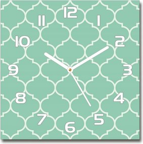 Üveg falióra Marokkói háttér 30x30 cm