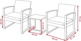 Avenberg BELFAST 3-részes kerti bútor szett