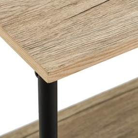 Fekete-natúr színű előszoba bútor tölgyfa dekorral – Casa Selección