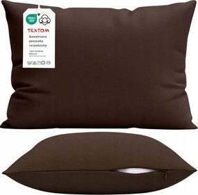 Párnahuzat 50x60 cm Pamut 100% Sima Erős Barna Csokoládé