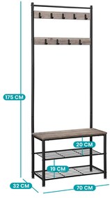 Akasztós, ruhatartós előszobafal